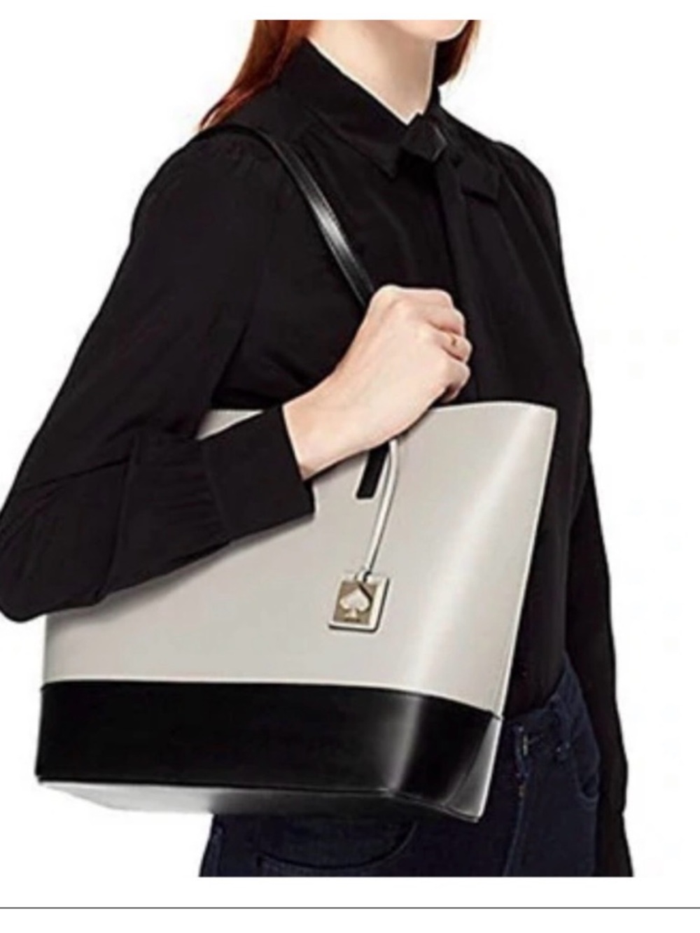 Kate Spade Haven Street Tote Maxi
Colorblock - Grey and black NWOT